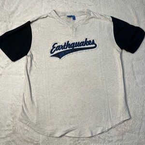 Adidas MLS San Jose Earthquakes Soccer 1/4 Button Logo T Shirt Men’s XL Jersey